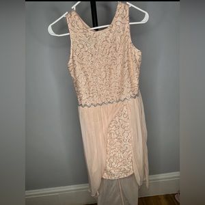 Girls Pink Rhinestone Waist Semi Formal Dress ~ Girls size 16 NWOT